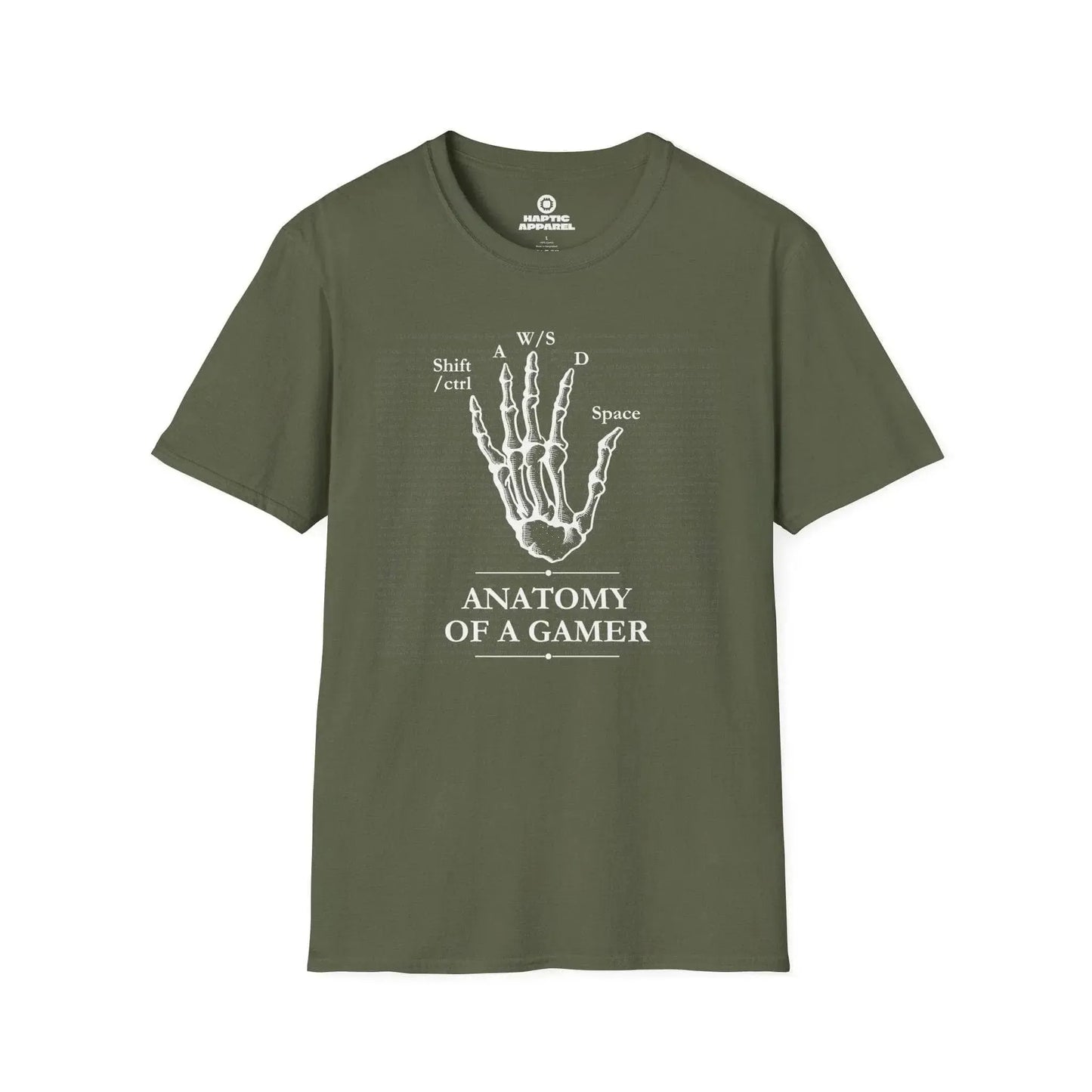 Gaming T-Shirt Military Green / S Gamer Anatomy T-Shirt