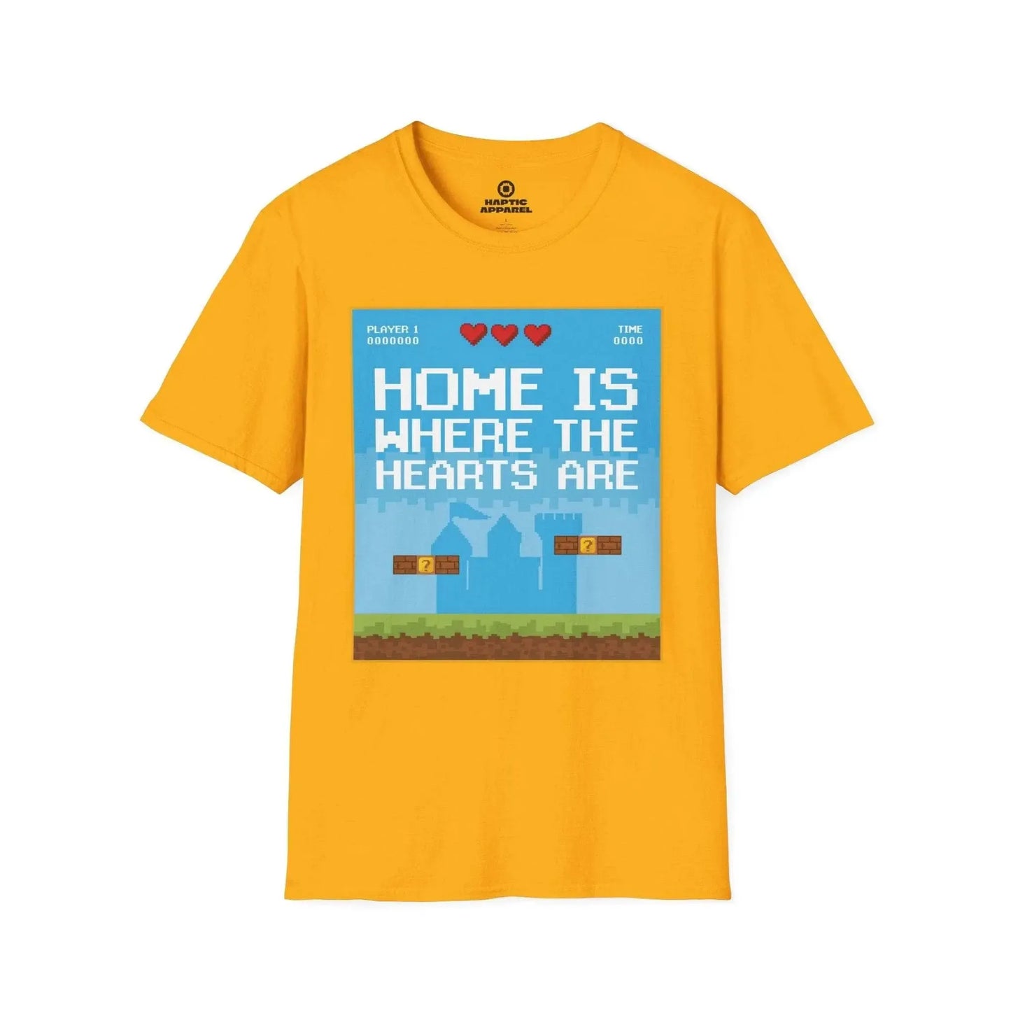 Gaming T-Shirt Gold / S Home Hearts T-Shirt