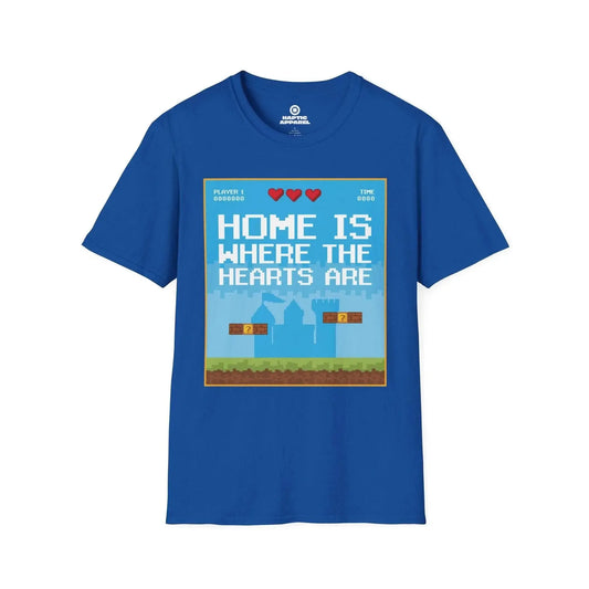 Gaming T-Shirt Royal / S Home Hearts T-Shirt