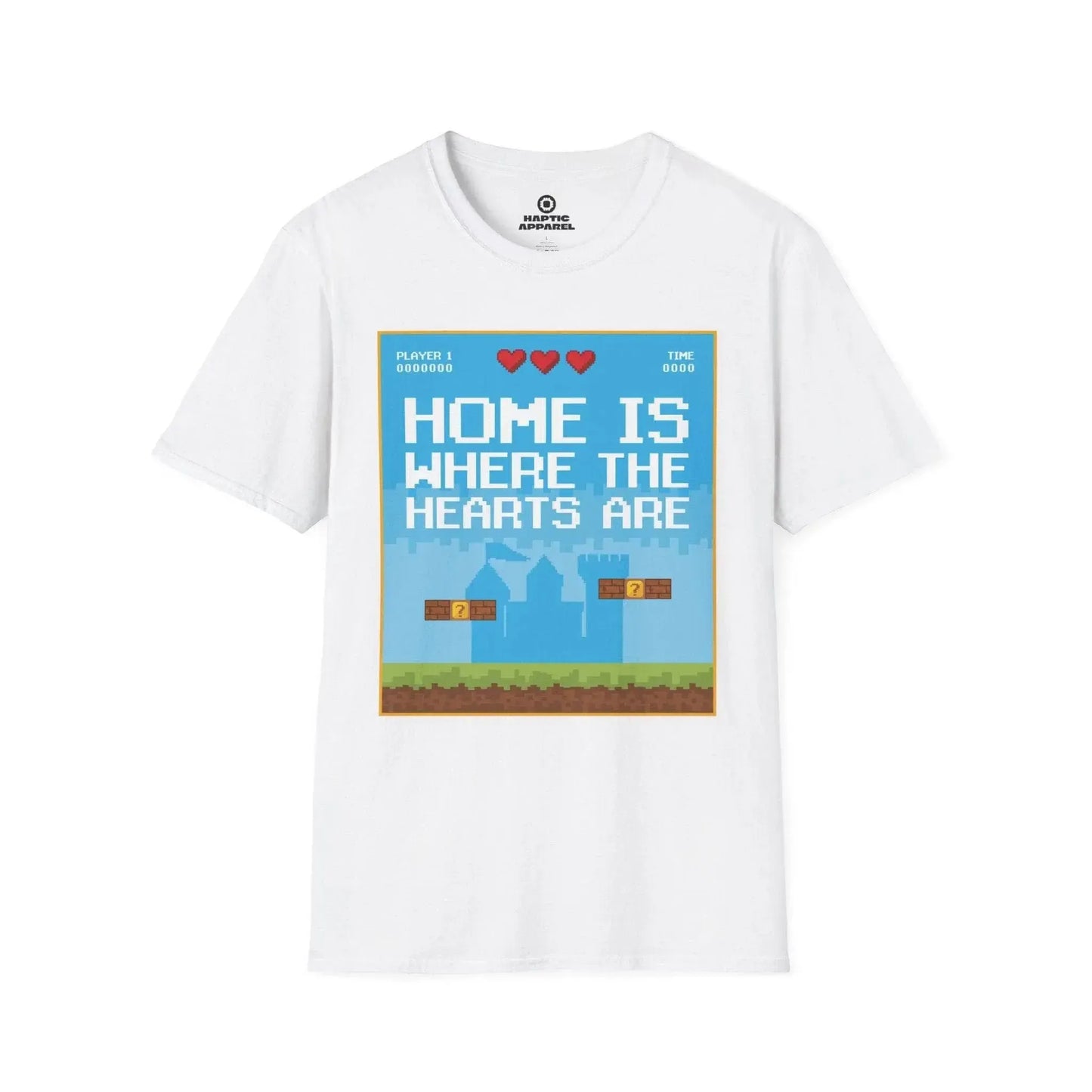 Gaming T-Shirt White / S Home Hearts T-Shirt