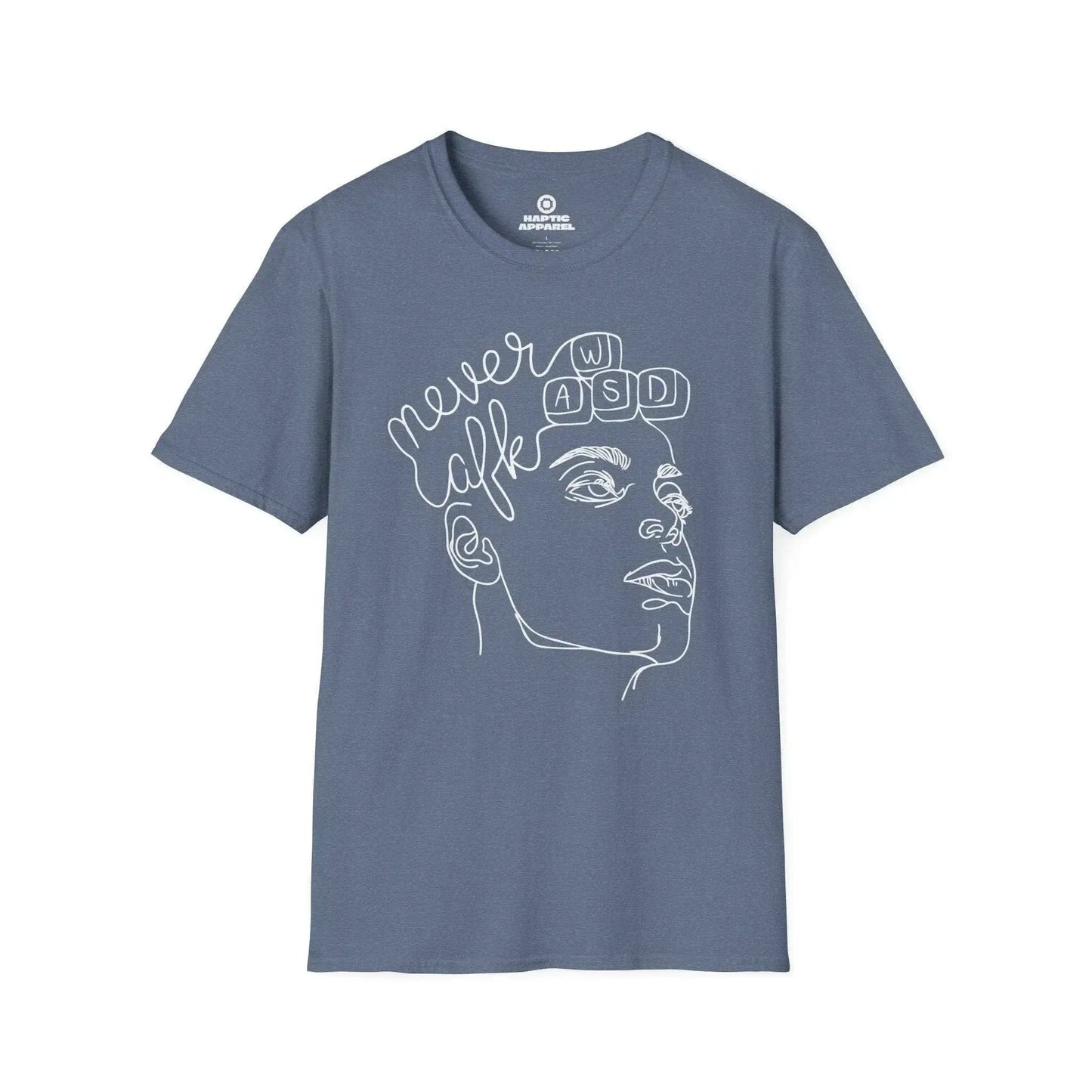 Gaming T-Shirt Heather Indigo / S Never AFK T-Shirt