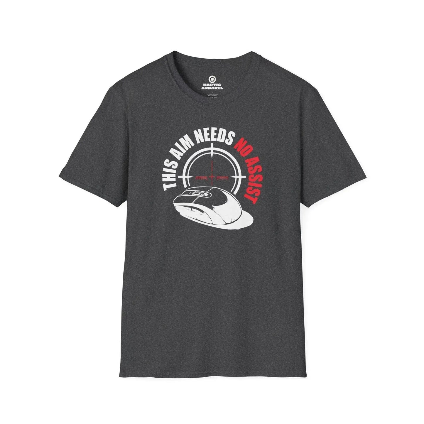 Gaming T-Shirt Dark Heather / S No Aim Assist T-Shirt