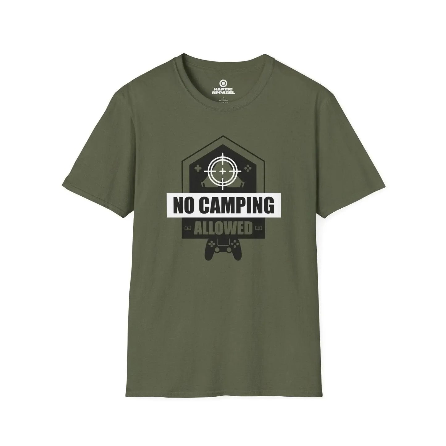 Gaming T-Shirt Military Green / S No Camping T-Shirt