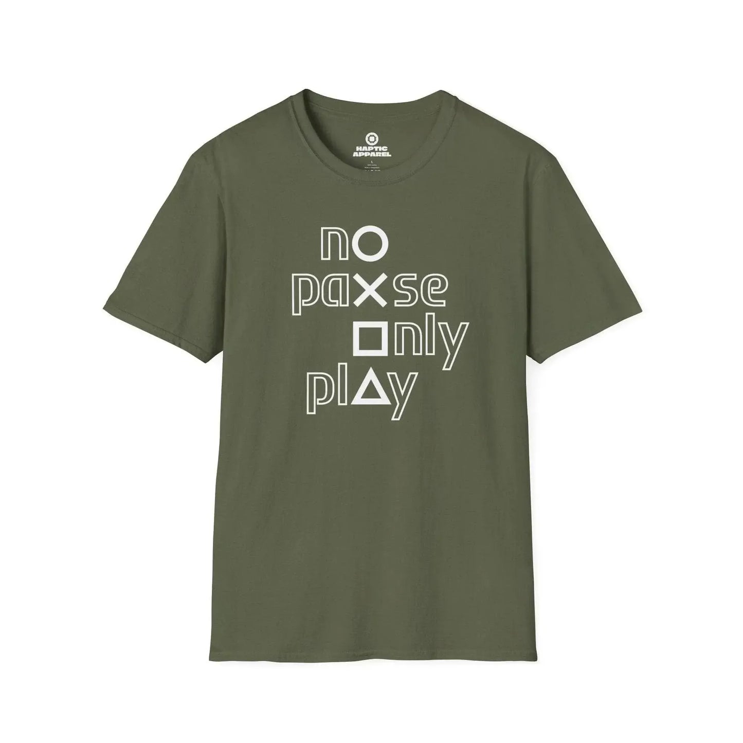 Gaming T-Shirt Military Green / S No Pause T-Shirt