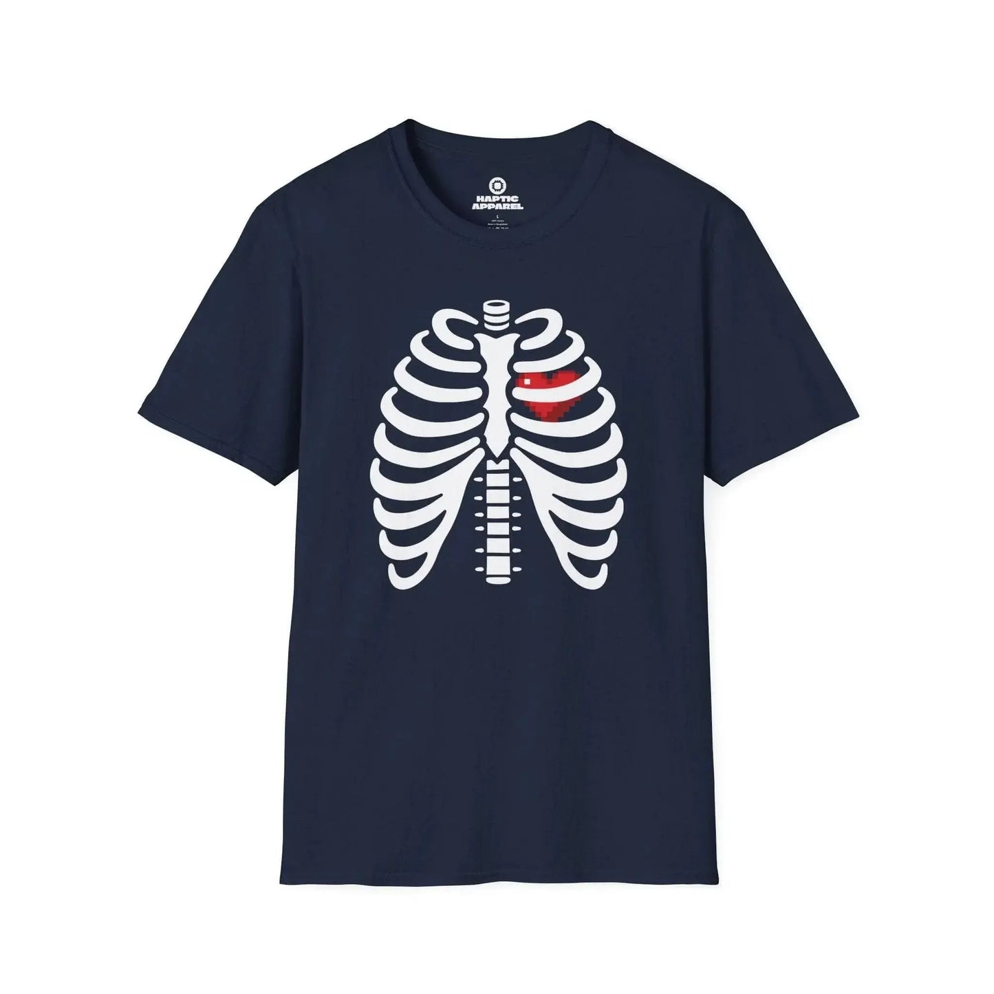 Gaming T-Shirt Navy / S Pixel Heart T-Shirt