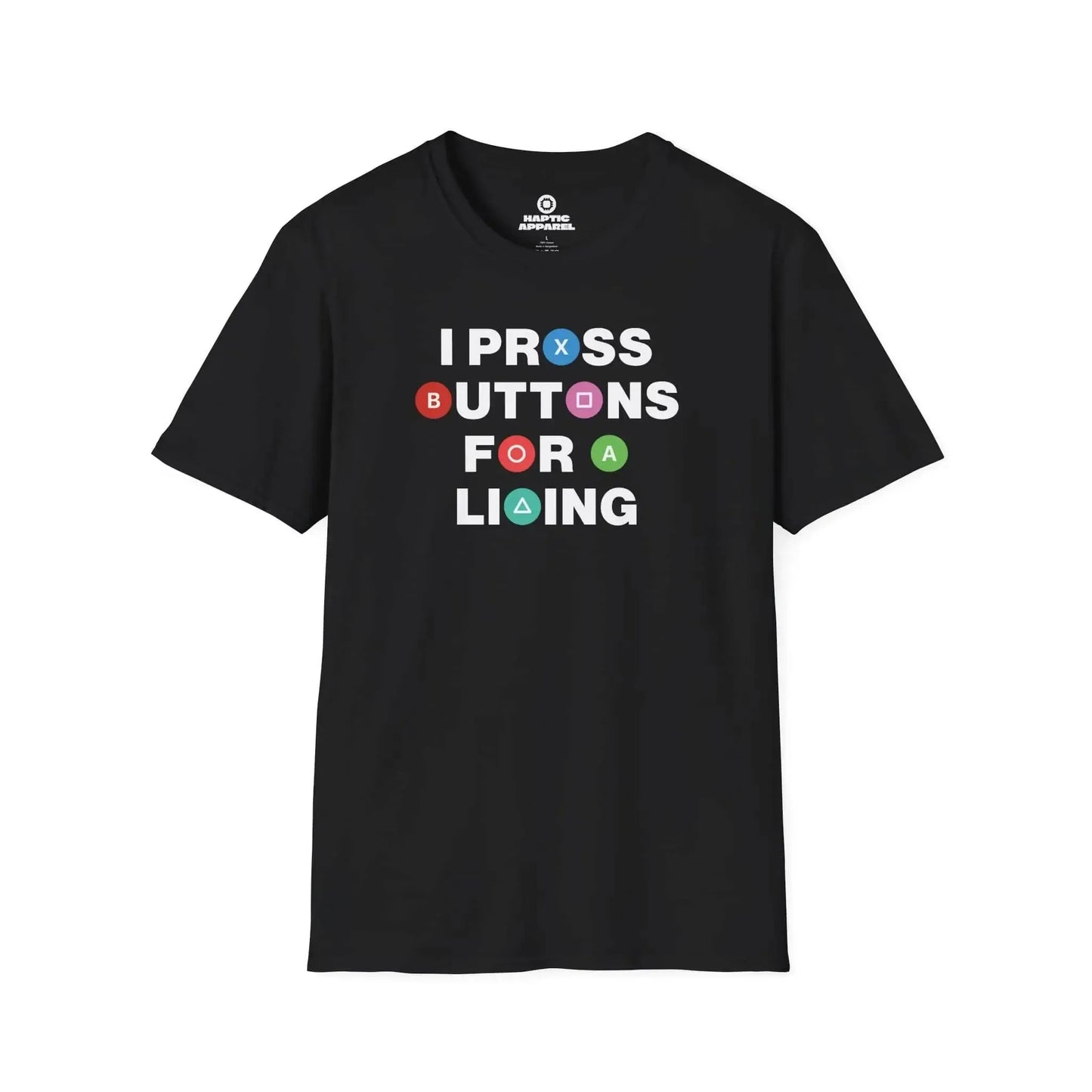Gaming T-Shirt Black / S Press Buttons T-Shirt