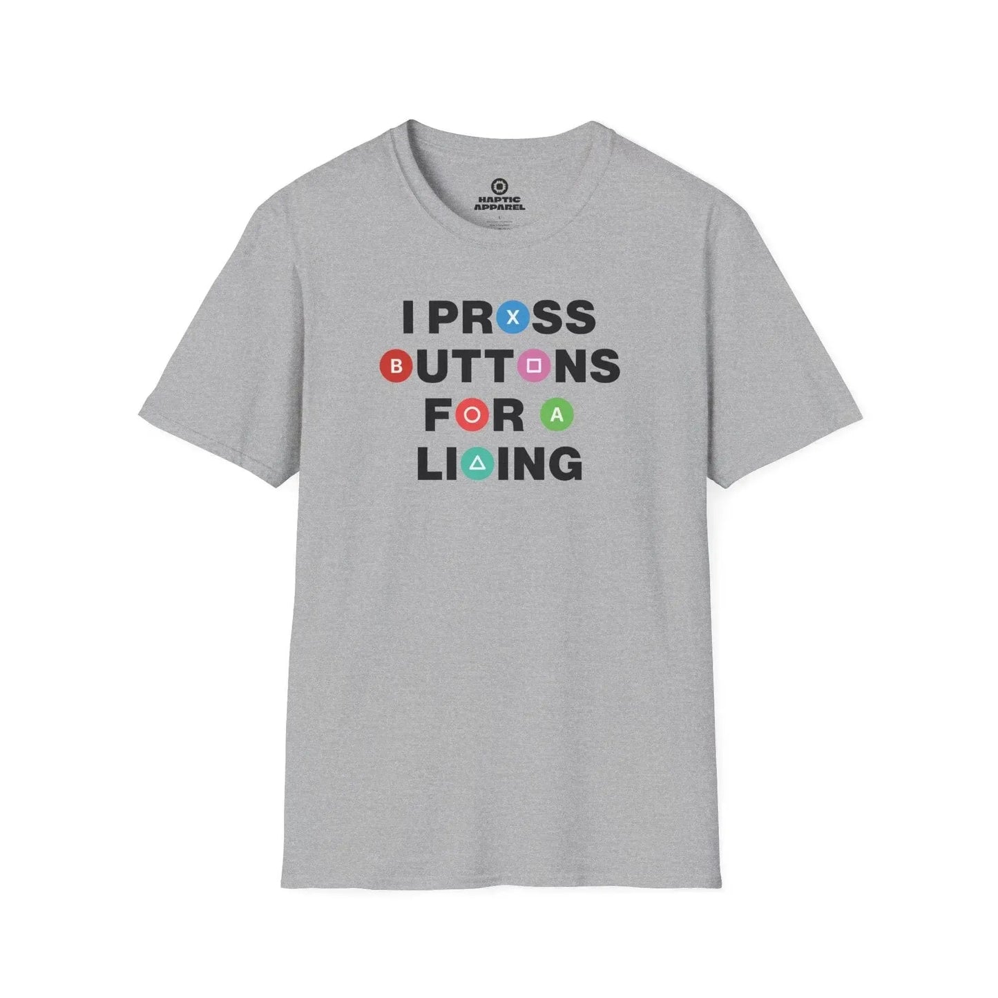 Gaming T-Shirt Sport Grey / S Press Buttons T-Shirt