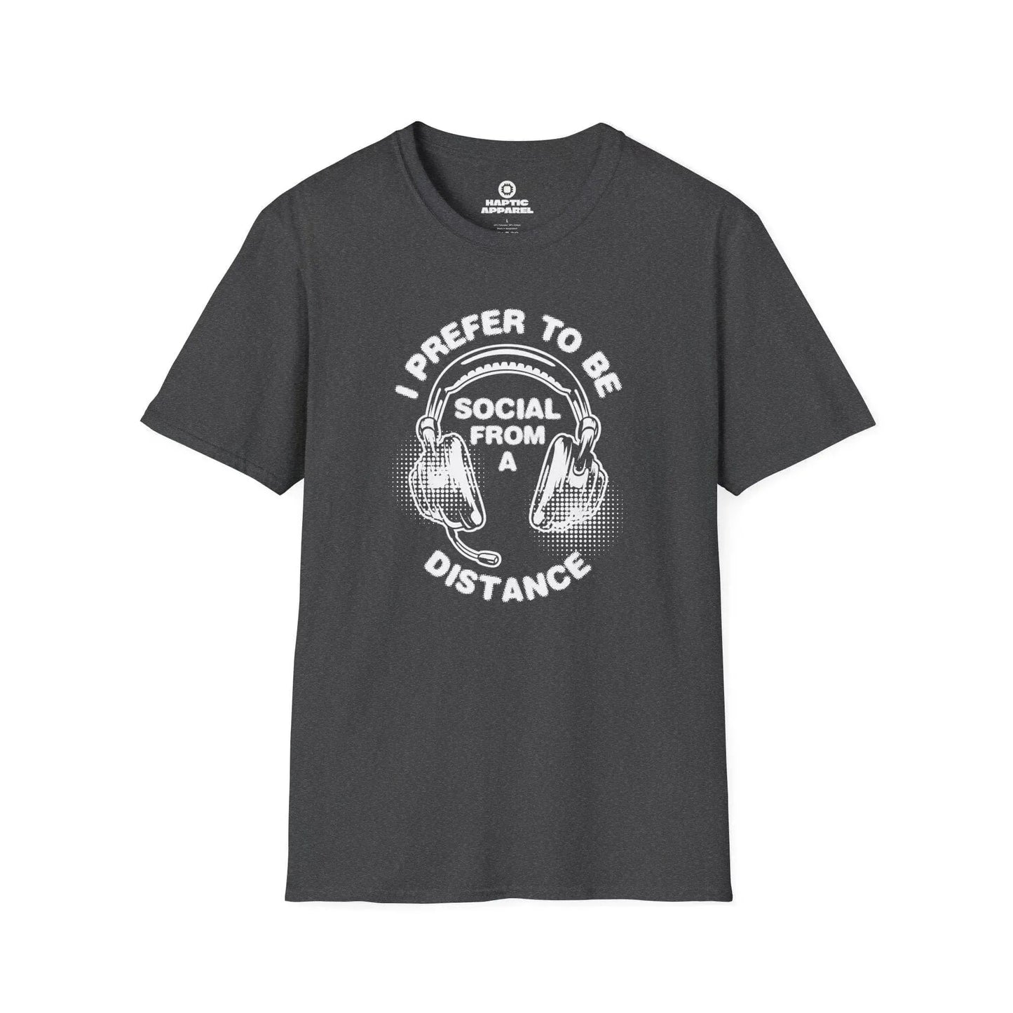 Gaming T-Shirt Dark Heather / S Social Distance T-Shirt