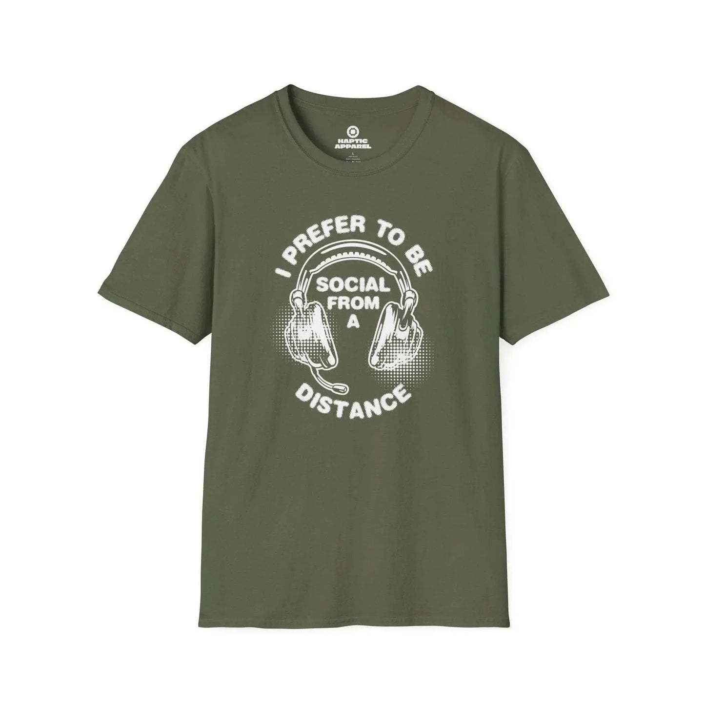 Gaming T-Shirt Military Green / S Social Distance T-Shirt