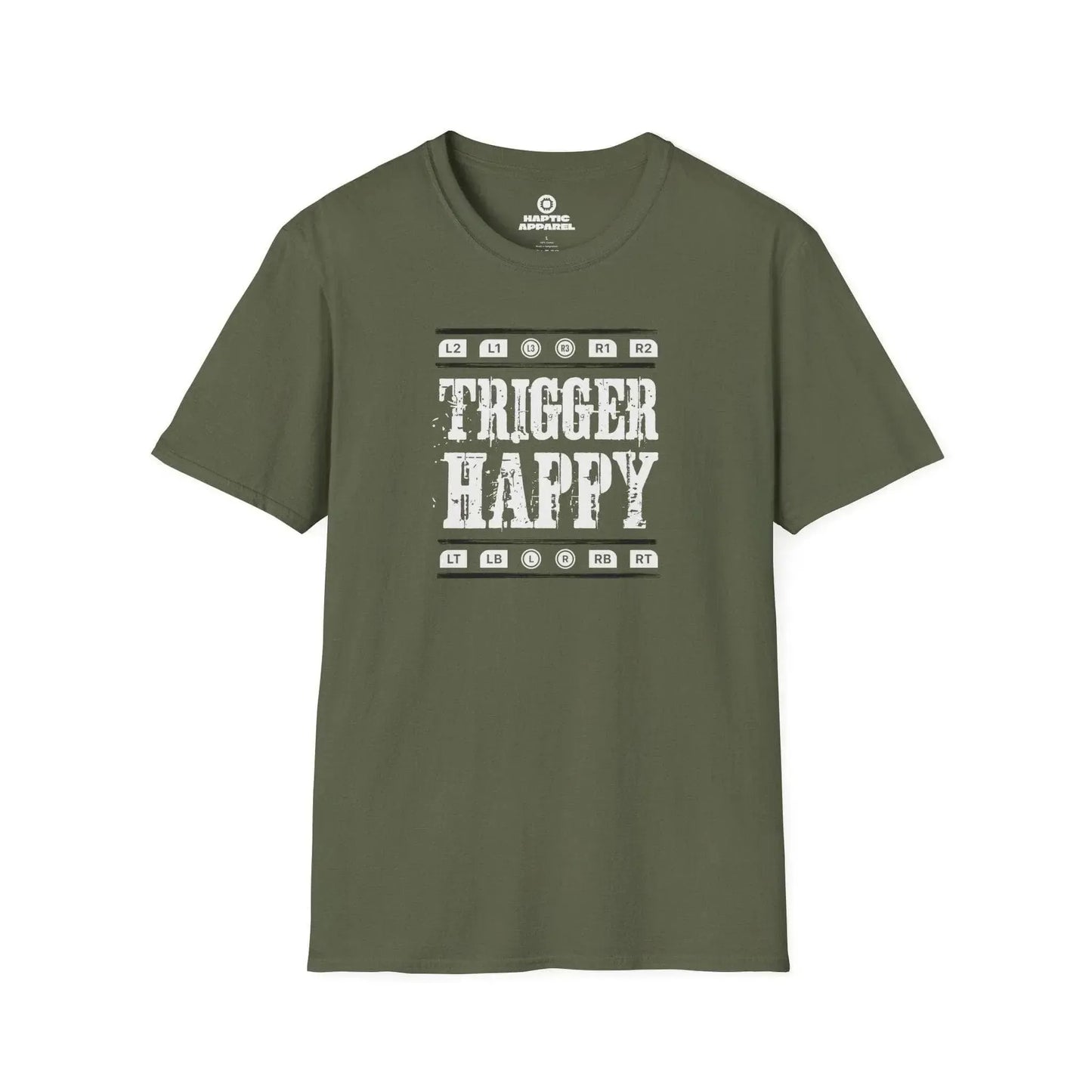 Gaming T-Shirt Military Green / S Trigger Happy T-Shirt