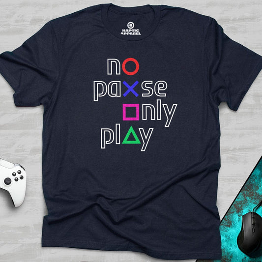 Gaming T-Shirt Navy / S No Pause T-Shirt