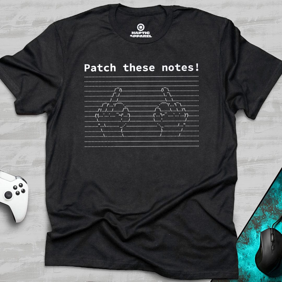 Gaming T-Shirt Black / S Patch Notes T-Shirt