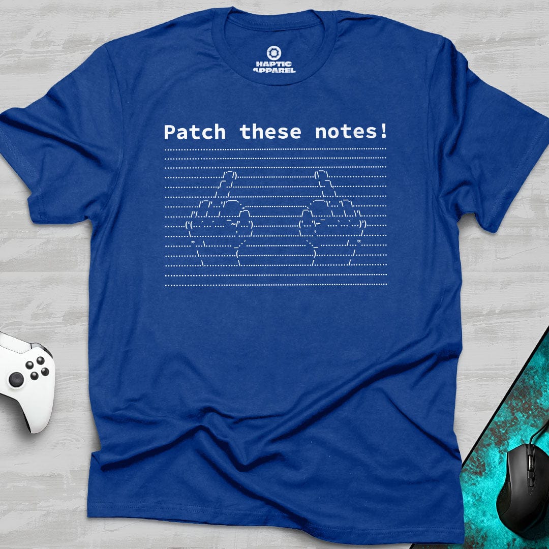 Gaming T-Shirt Royal / S Patch Notes T-Shirt